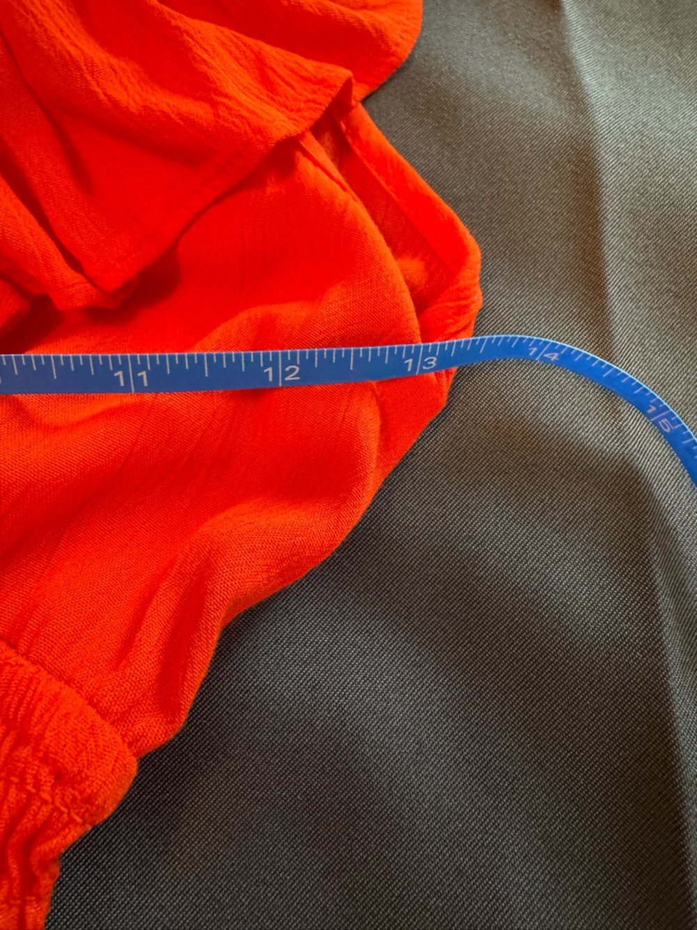 Charlotte Russe coral, reddish-orange Ruffle V-Neck Maxi Dress size M - Picture 9 of 14